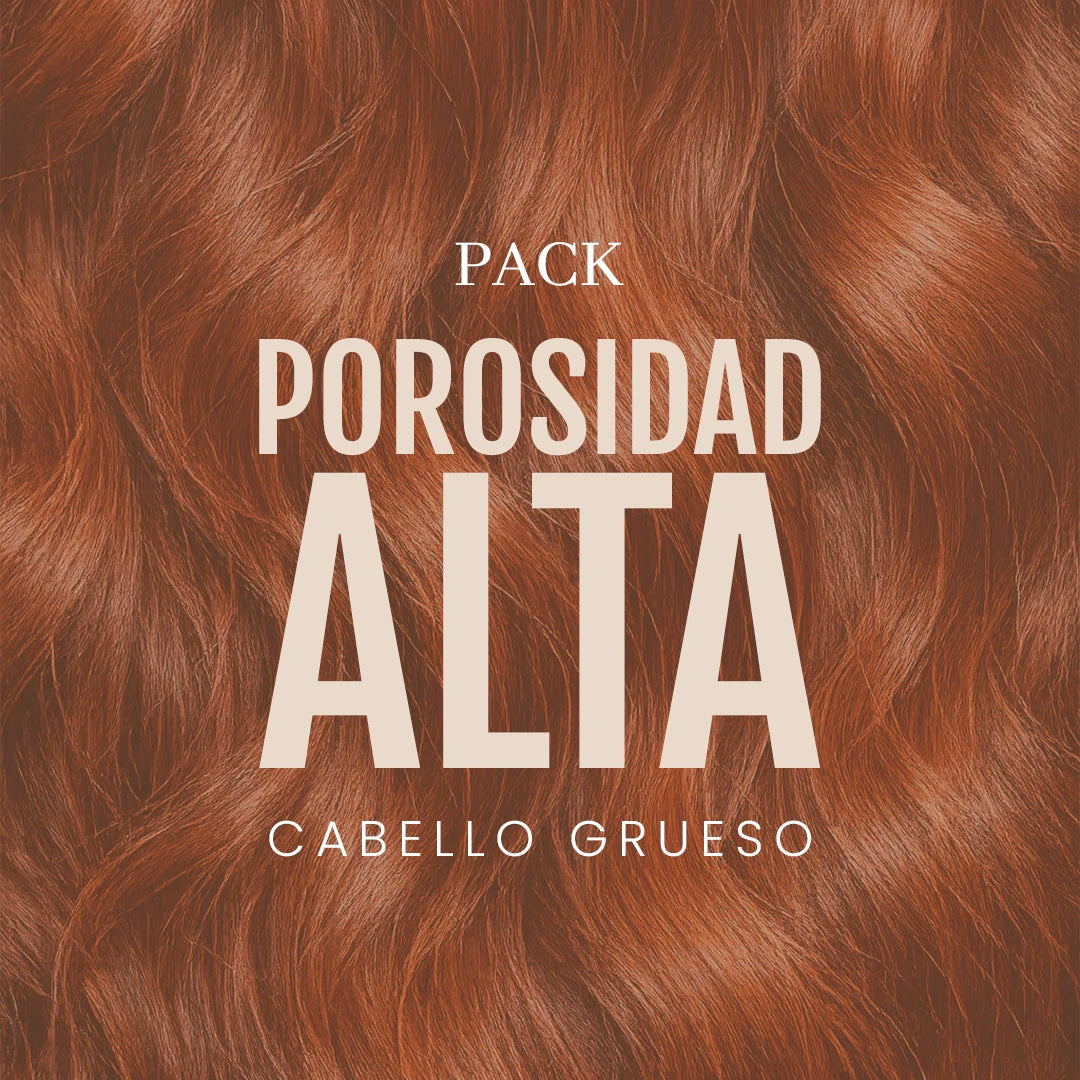 Pack de porosidad alta y cabello grueso