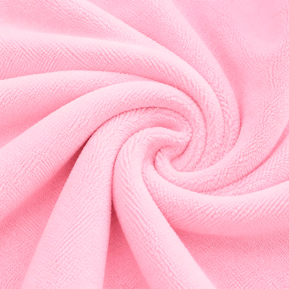 Toalla Turbante de Microfibra Rosa Claro
