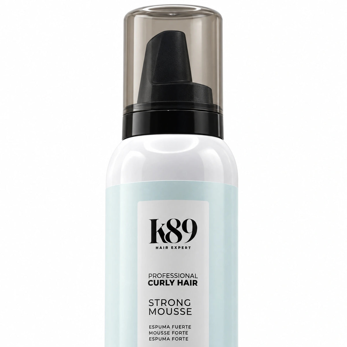 Espuma Fijación Fuerte Curly K89 — detalle del envase