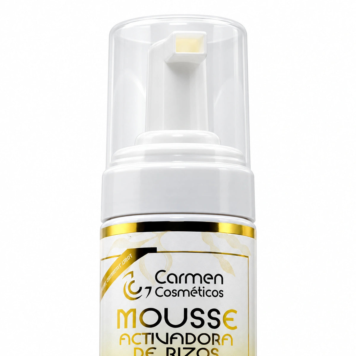 Mousse Activadora de Rizos Carmen Cosméticos — detalle del envase