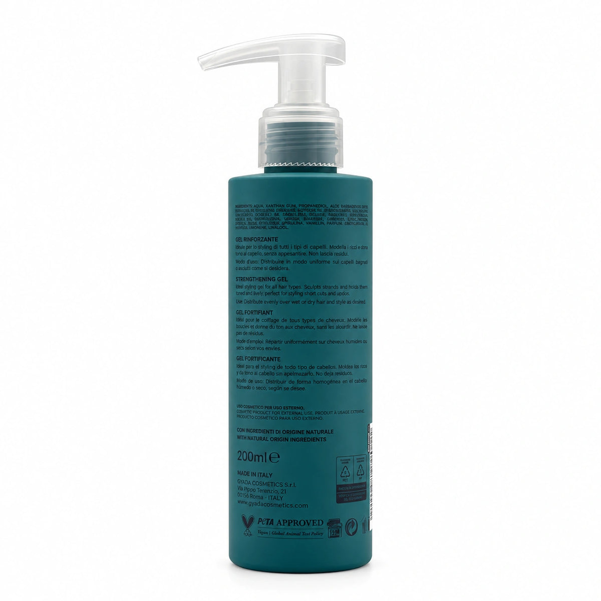 Gyada Gel Fortalecedor con Espirulina — vista trasera