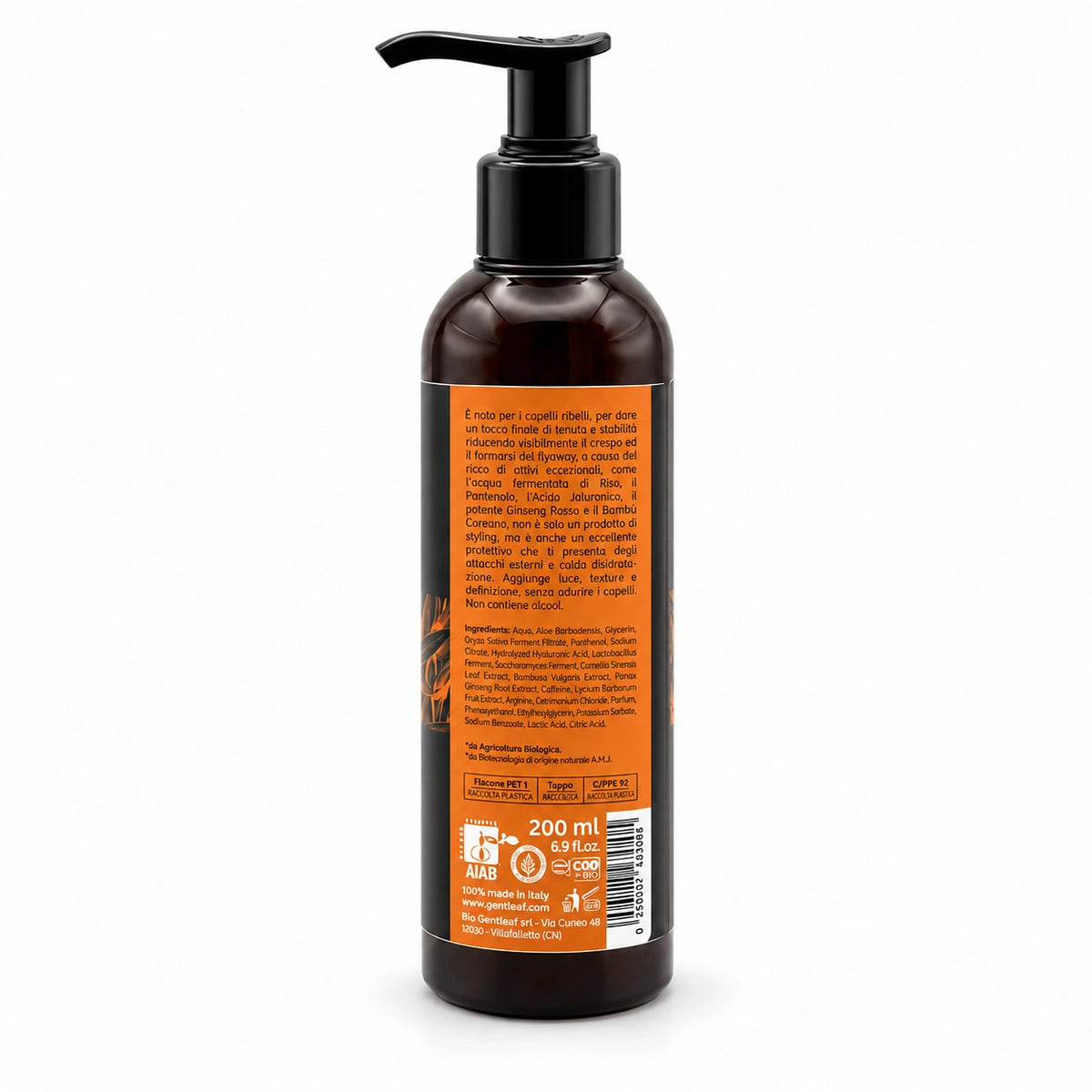 Korean Performance Gel — vista trasera