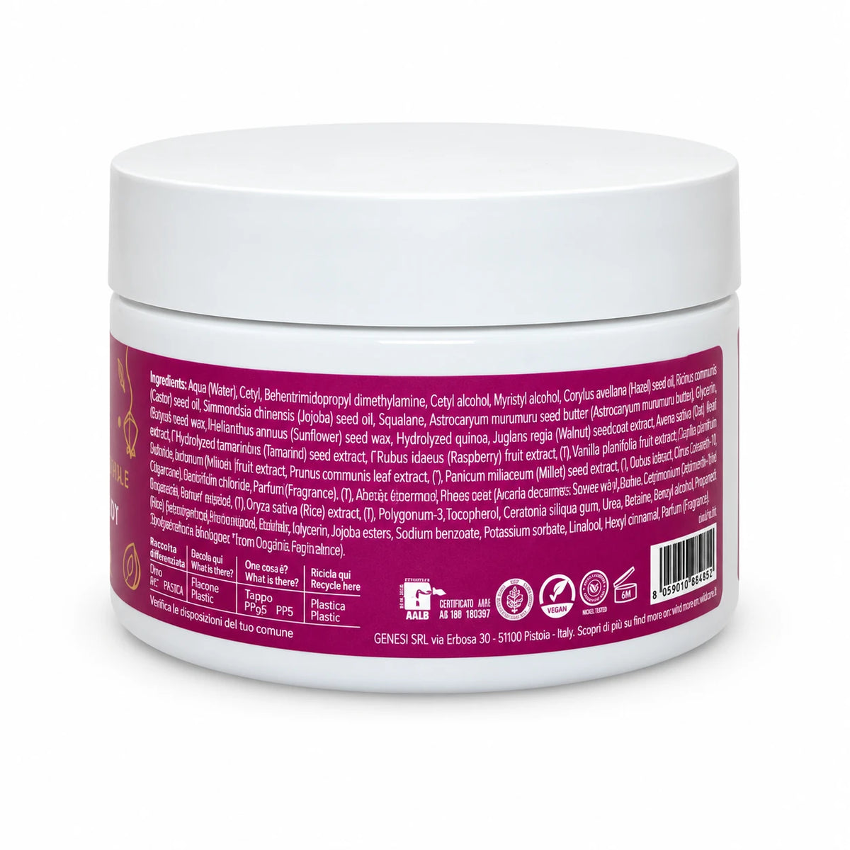 Mascarilla Rizos y Ondas Maternatura — vista trasera