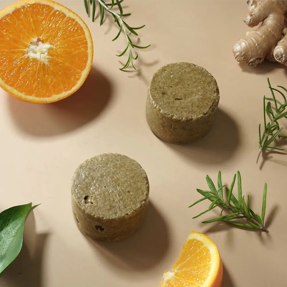 ROSMARIN – Champú vigorizante de romero, para cuero cabelludo medio y seco, té matcha y ginkgo biloba