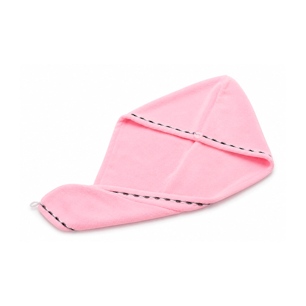 Toalla Turbante de Microfibra Rosa Claro