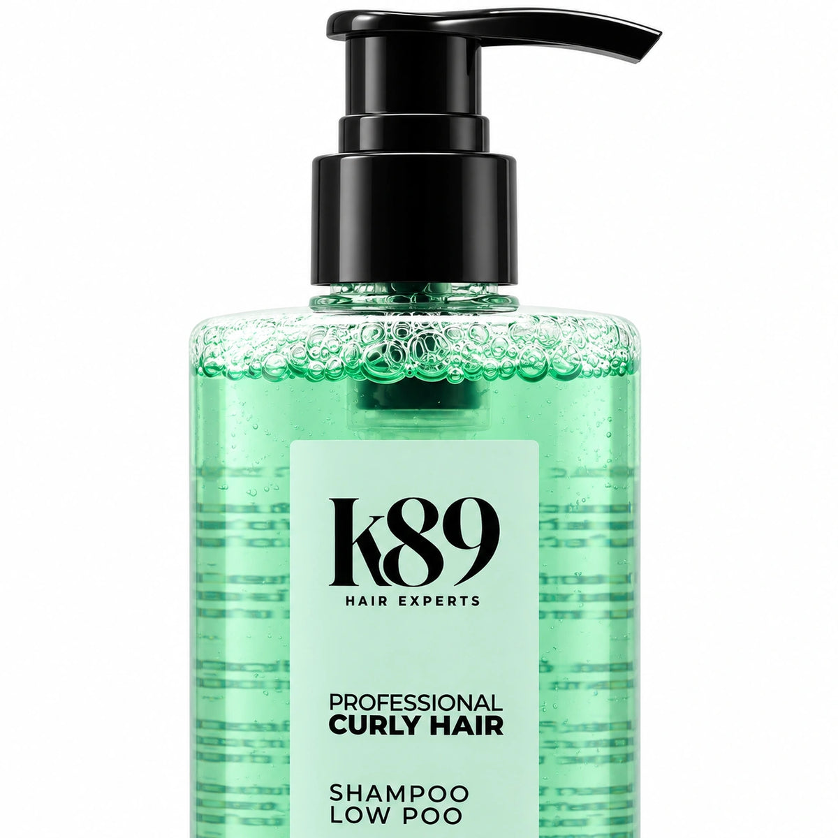 Curly Hair Low Poo Shampoo K89 — detalle del envase