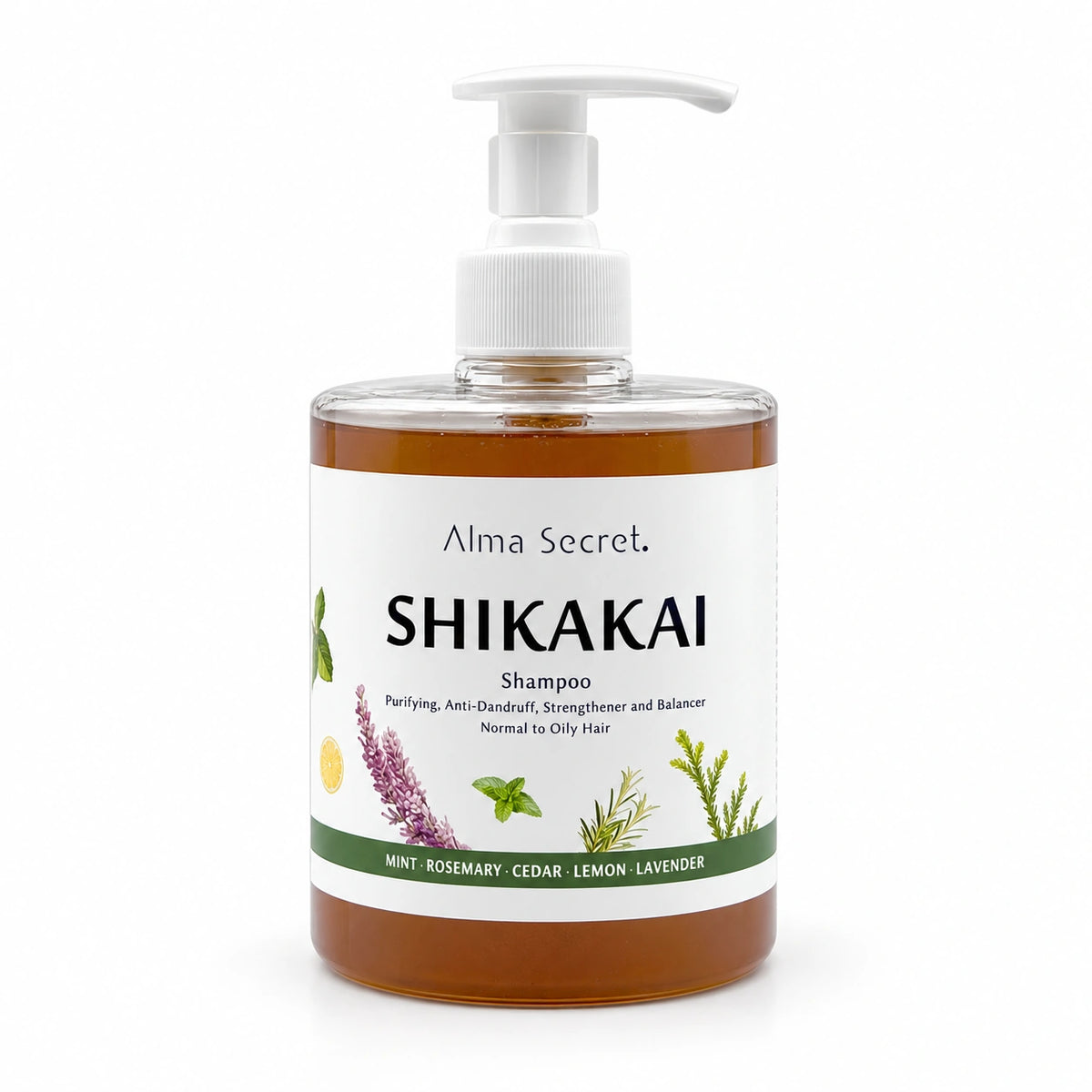 Champú Shikakai Equilibrante y Anticaspa — vista frontal