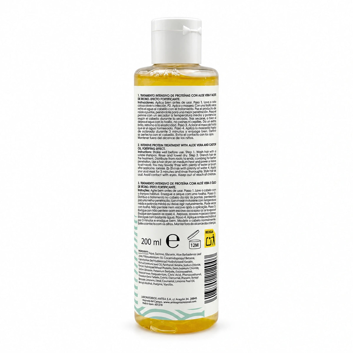 Kerantea Peter Slim Total Protein — vista trasera
