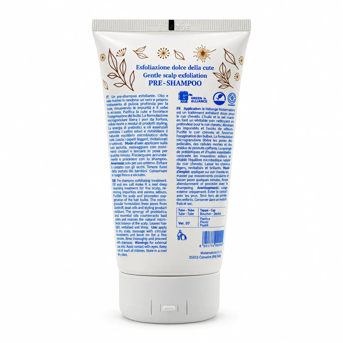 Peeling Cuero Cabelludo Tea Tree Maternatura — vista trasera