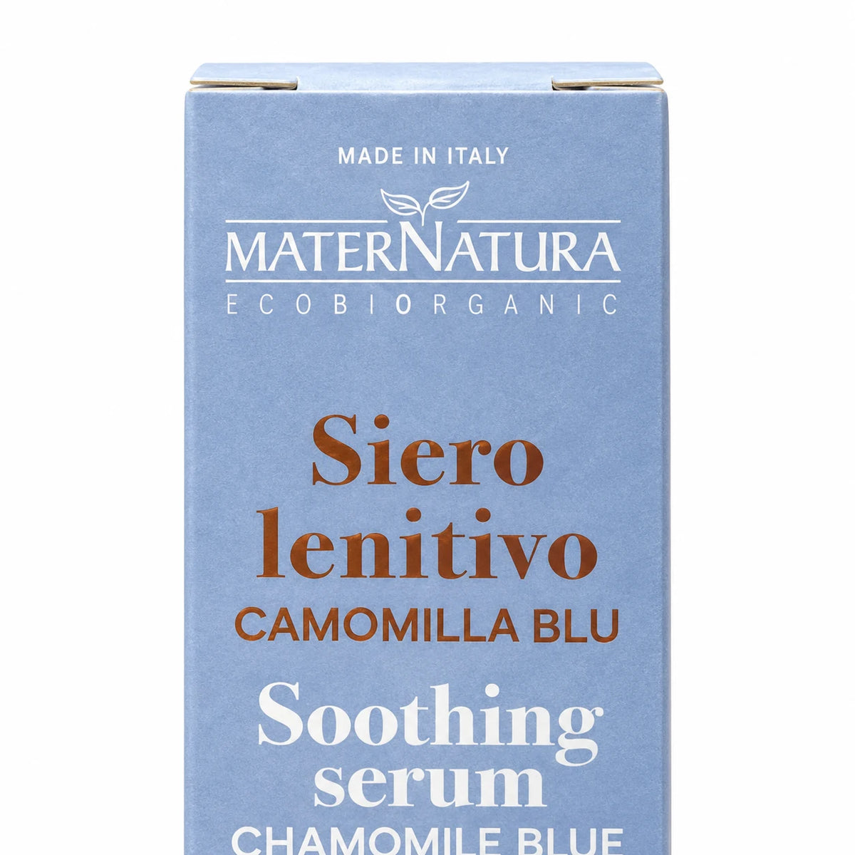 Sérum Calmante Cuero Cabelludo Camomila Azul Maternatura — detalle del envase